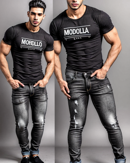 Calça jeans preta
